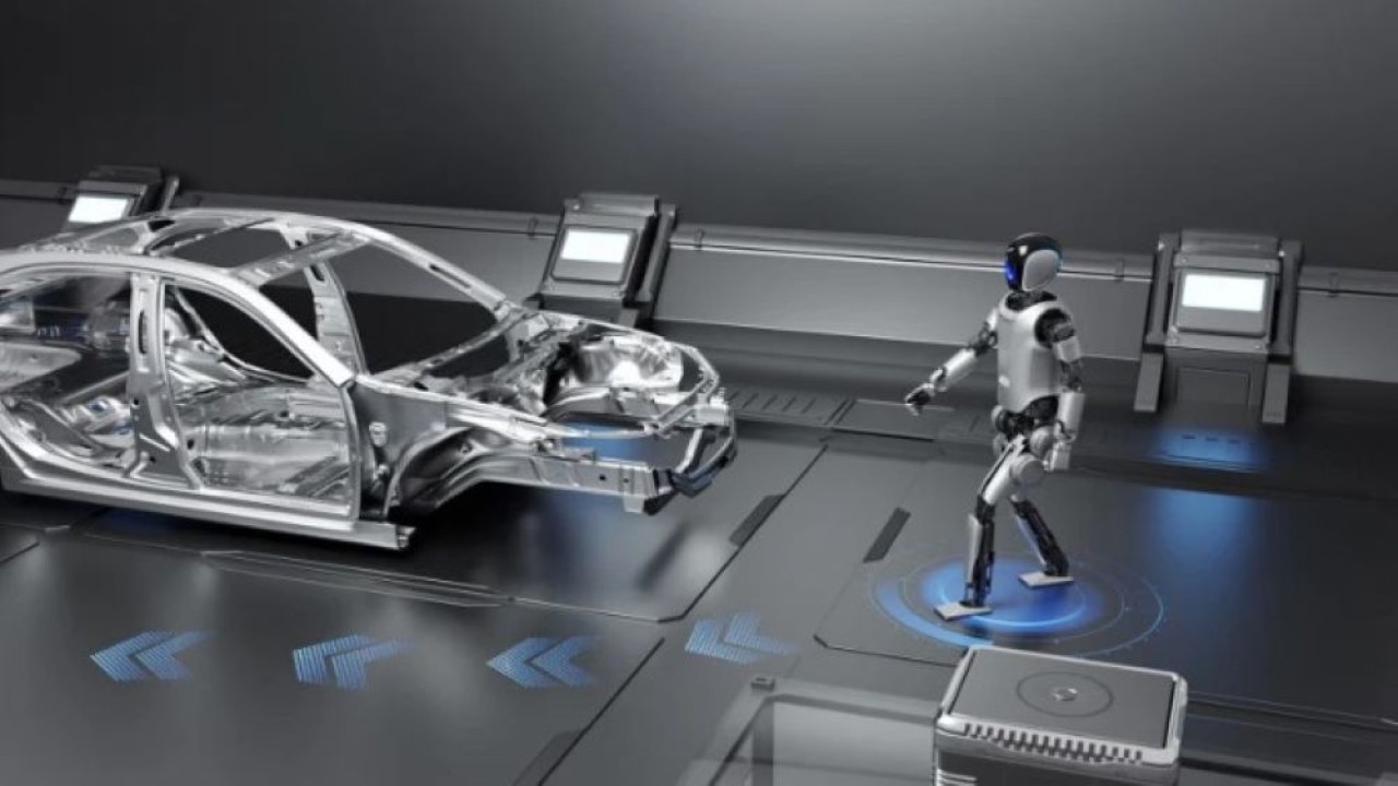Robot humanoid Walker S versi industri dari Ubtech akan digunakan di lini produksi Dongfeng Motor guna melaksanakan tugas-tugas dalam proses manufaktur mobil. (Foto: Gizmochina)