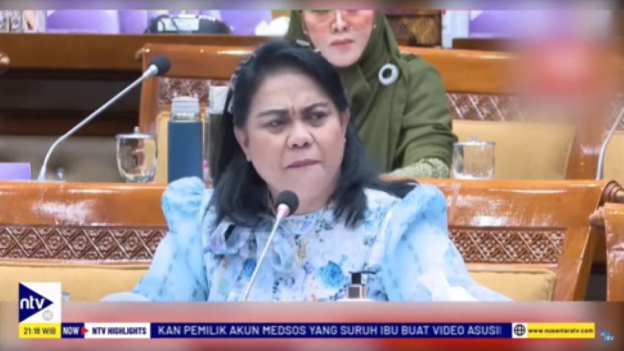 Anggota Komisi X DPR RI, Anita Yacoba Gah marah besar kepada Mendikbudristek Nadiem Makarim terkait pengelolaan pendidikan di Tanah Air/tangkapan layar NTV