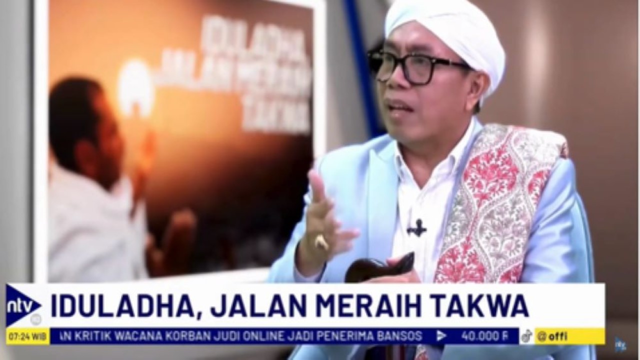 Ketua Umum PP Aswaja NU Center, KH Misbahul Munir dalam Dialog NTV Morning di NusantaraTV/tangkapan layar NTV