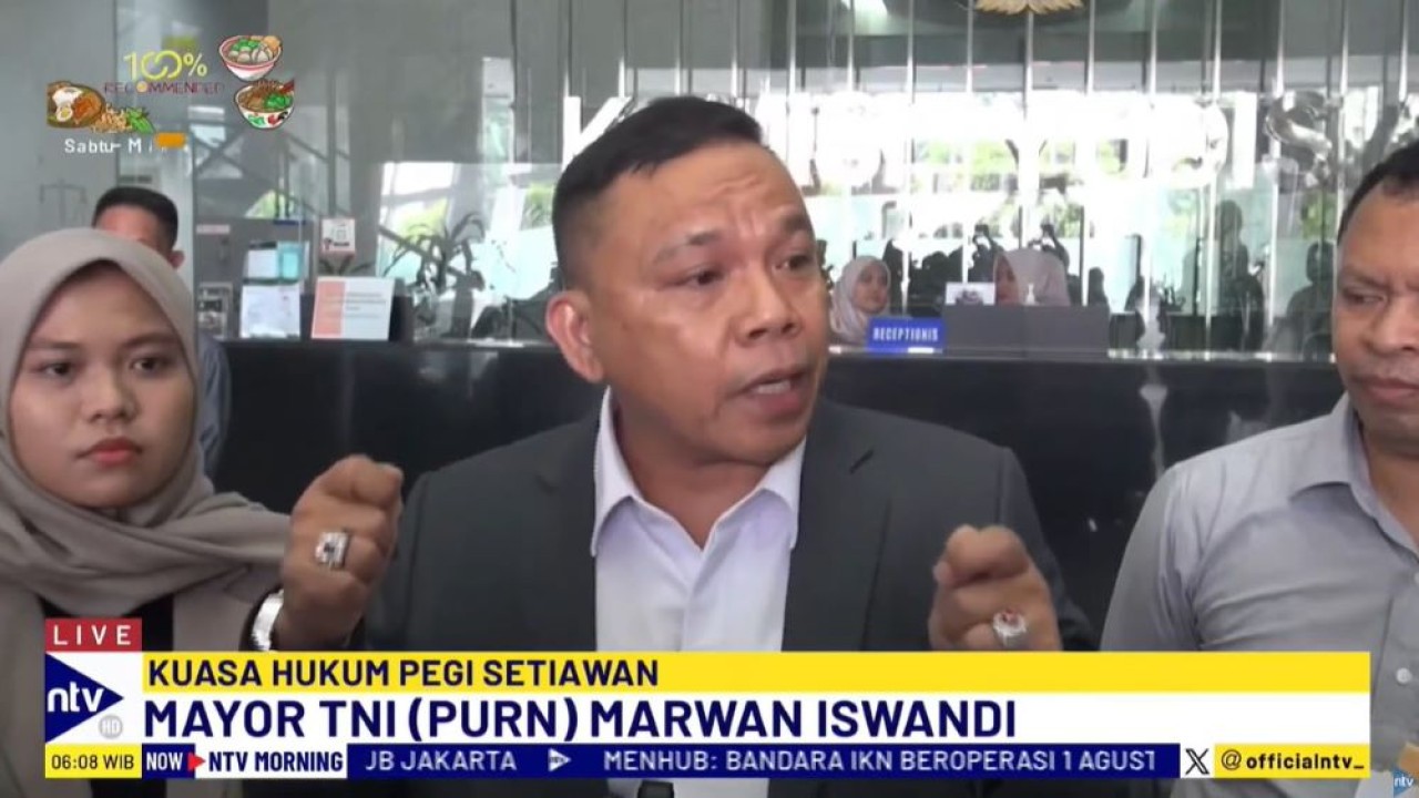 Kuasa hukum Pegi Setiawan, Mayor TNI (Purn) Marwan Iswandi, menyakini Pegi Setiawan bukanlah pelaku pembunuhan terhadap Vina dan Eky.