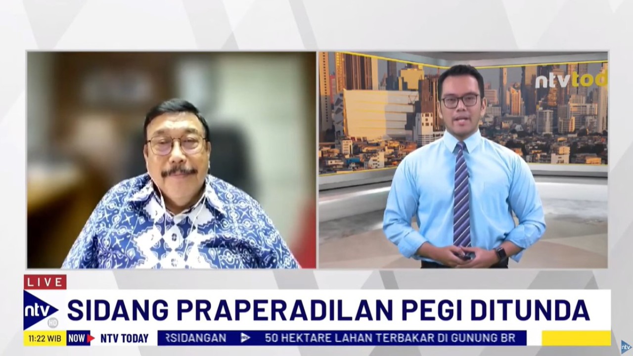 Mantan Kabareskrim Polri Komjen (Purn) Ito Sumardi saat menjadi narasumber dalam program NTV Today di Nusantara TV, Senin (24/6/2024).