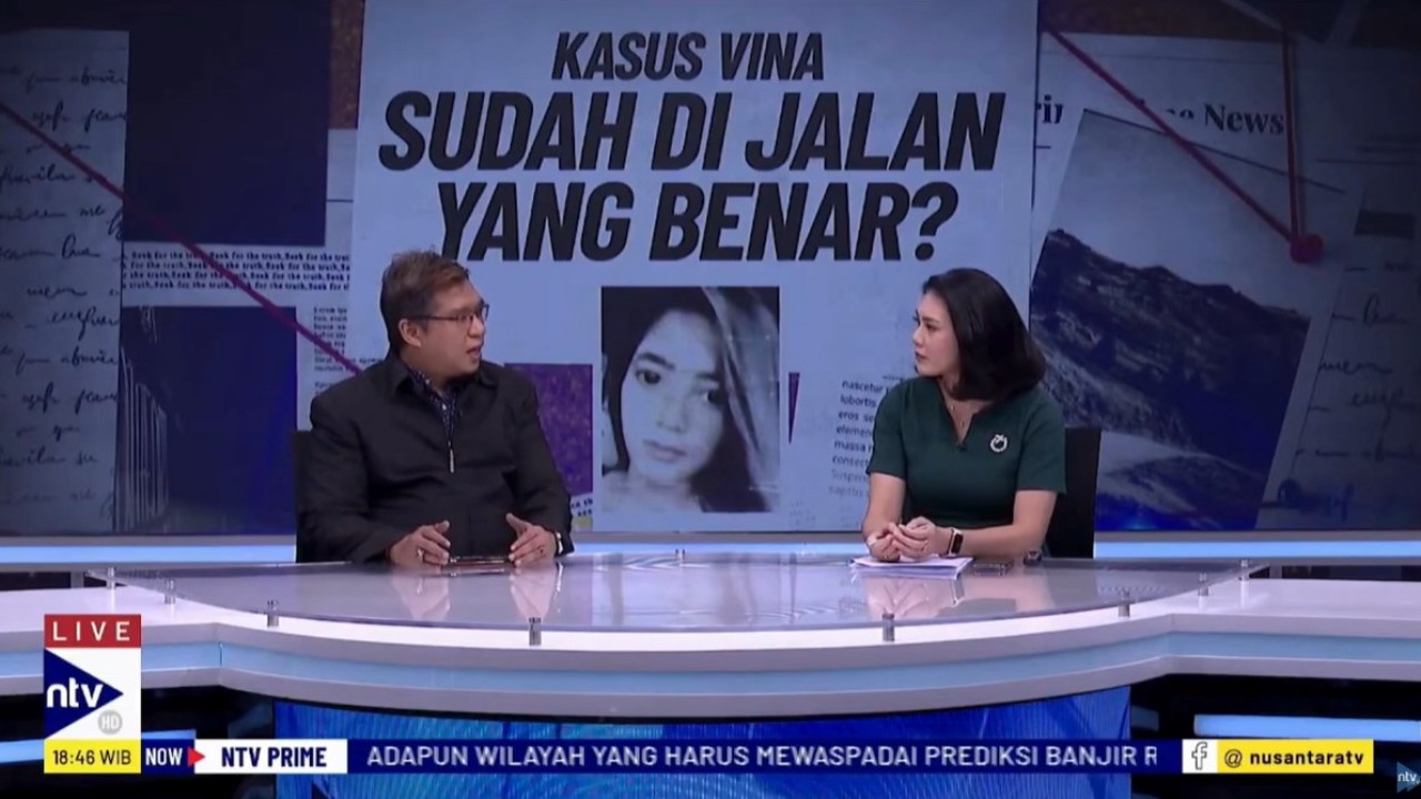 Kriminolog Universitas Indonesia (UI) Achmad Hisyam saat menjadi narasumber dalam program NTV Prime di Nusantara TV, Kamis (20/6/2024).