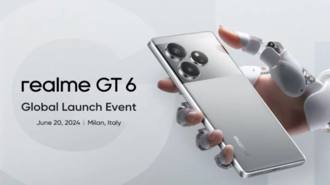 Realme GT 6 bakal diluncurkan pada 20 Juni mendatang di pasar global. (Foto: Realme)