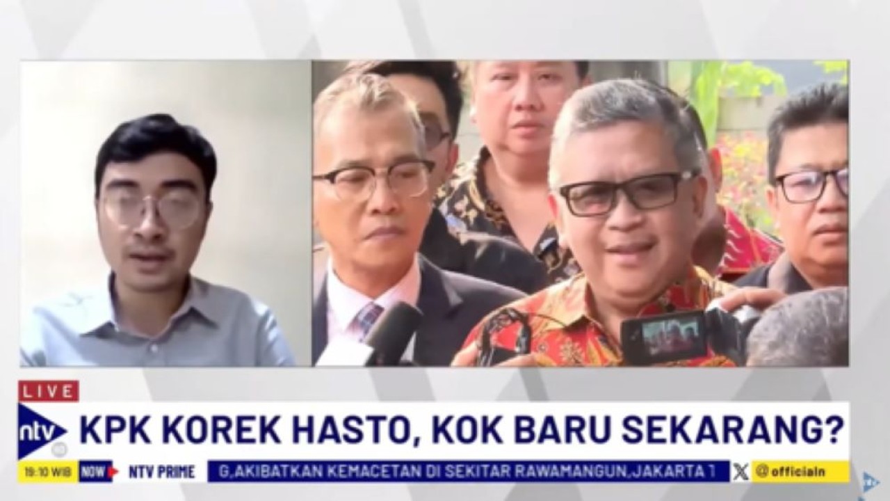 Politisi PDI Perjuangan, Aryo Seno Bagaskoro dalam Dialog NTV Prime di NusantaraTV/tangkapan layar