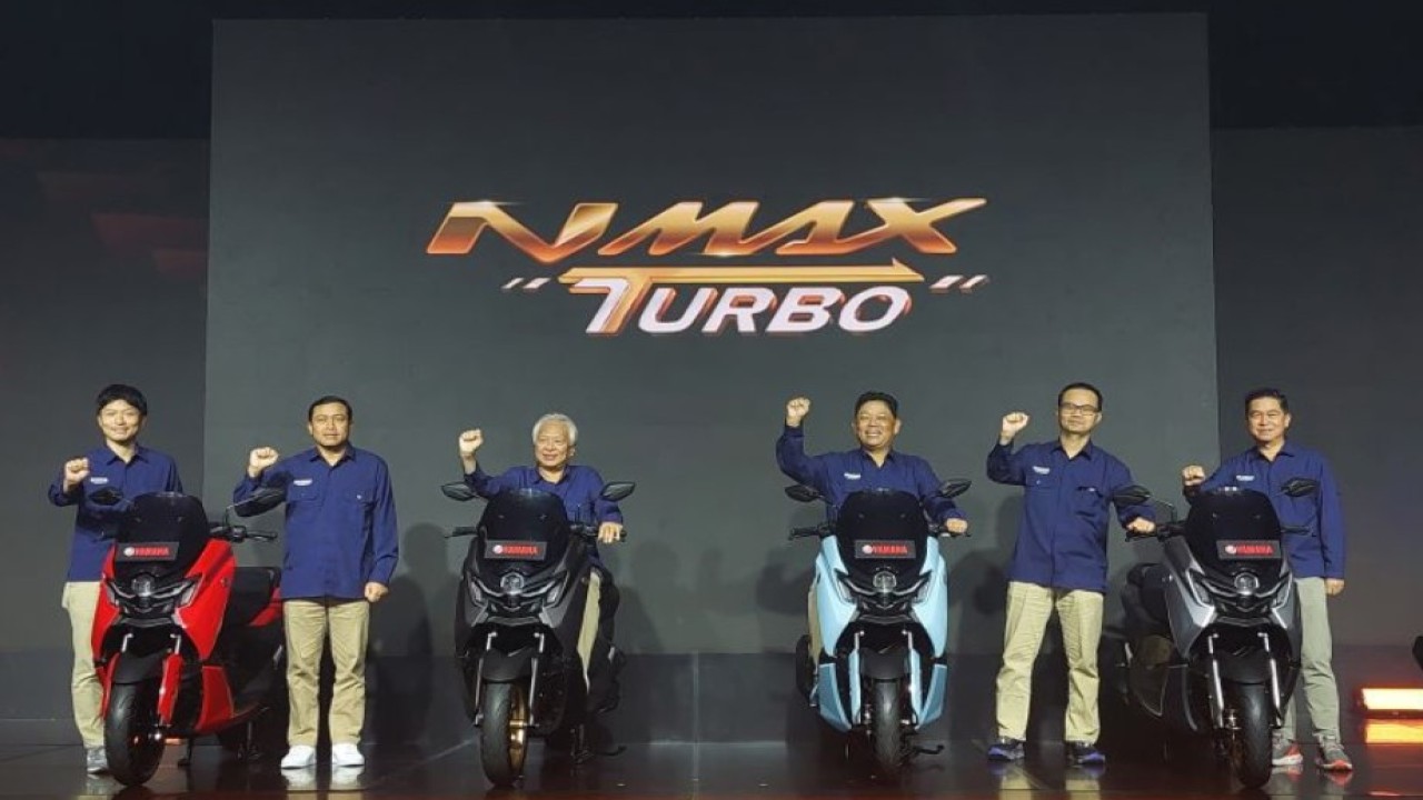 Yamaha NMAX Turbo yang diluncurkan di Jakarta, Rabu (12/6/2024). (Foto: ANTARA/Adimas Raditya)