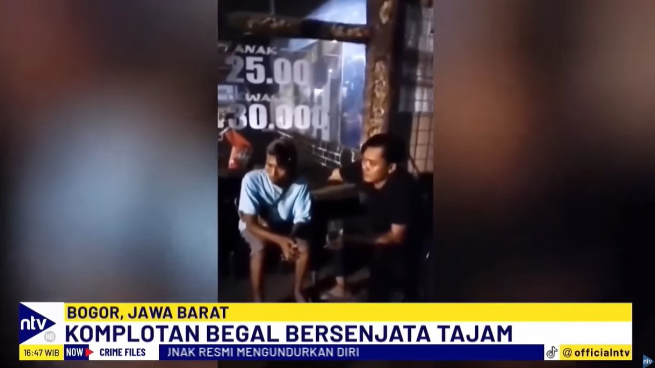 Kawanan begal bersenjata tajam beraksi di Kecamatan Cileungsi, Kabupaten Bogor, Jawa Barat.