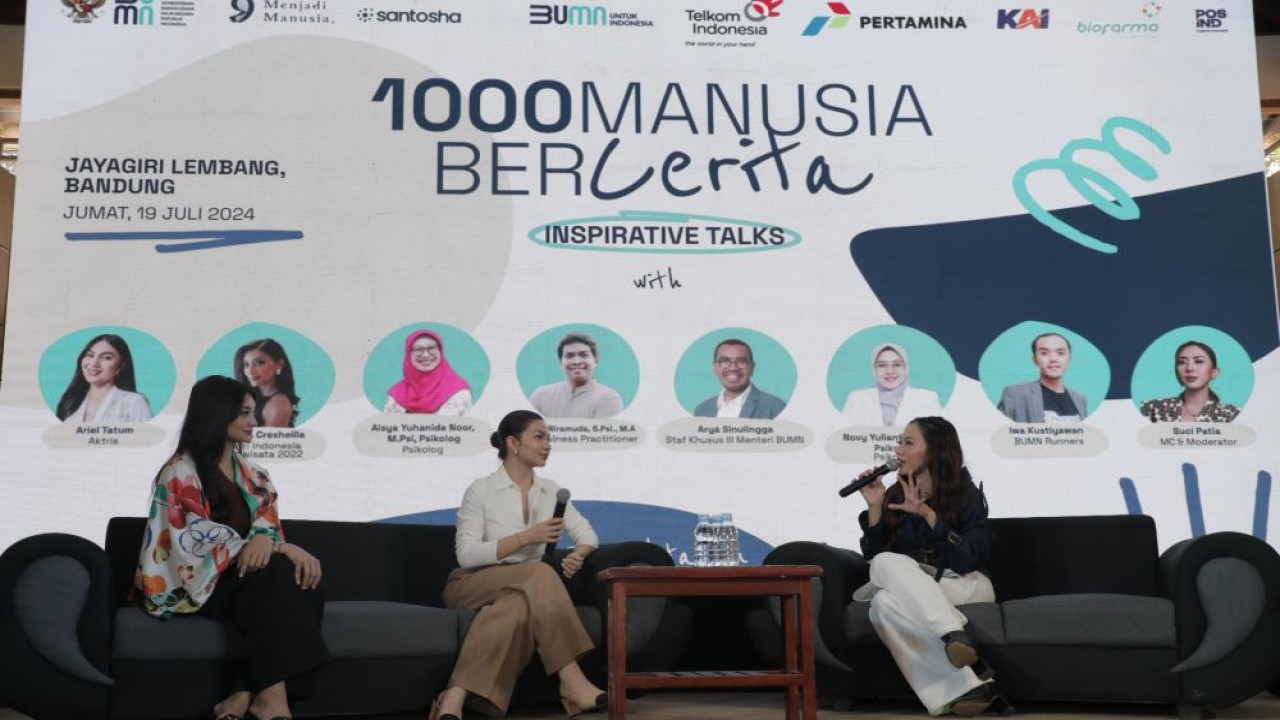 Acara 1000 Manusia Bercerita Jawa barat merupakan bagian dari rangkaian roadshow yang telah menjangkau ribuan karyawan millennial BUMN.  (Foto: Istimewa)