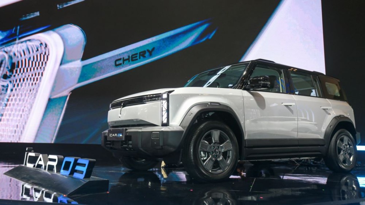 Kendaraan listrik terbaru Chery iCar 03 diperkenalkan di GIIAS 2024. (Foto: Istimewa)