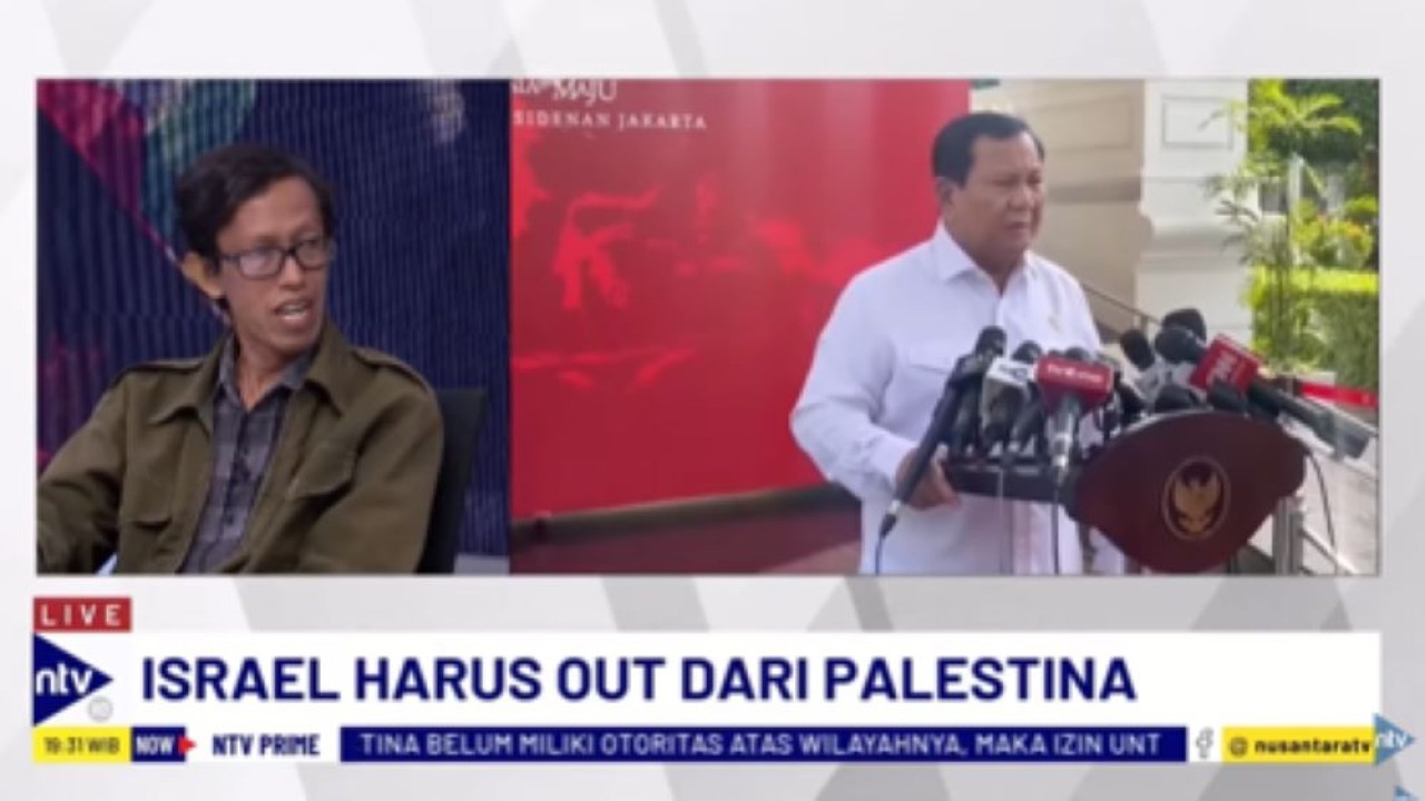 Jurnalis Timur Tengah, Faisal Assegaf dalam Dialog NTV Prime di NusantaraTV/tangkapan layar NTV