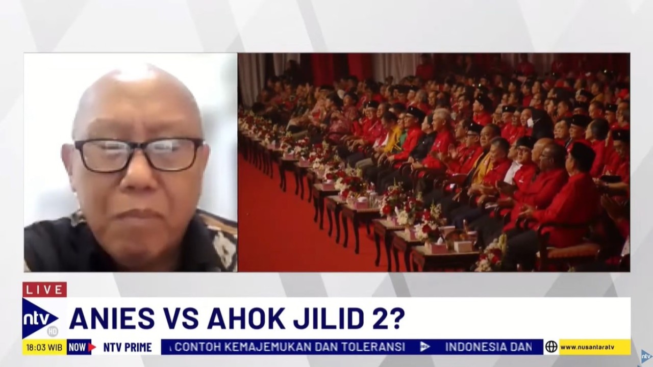 Pengamat politik Ikrar Nusa Bhakti saat menjadi narasumber dalam dialog NTV Prime di Nusantara TV, Selasa (9/7/2024).