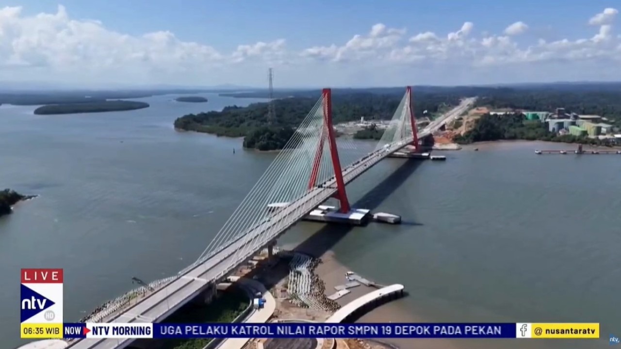 Jembatan Pulau Balang di Kabupaten Penajam Paser Utara, Kalimantan Timur (Kaltim), ternyata tidak bisa langsung digunakan masyarakat umum.