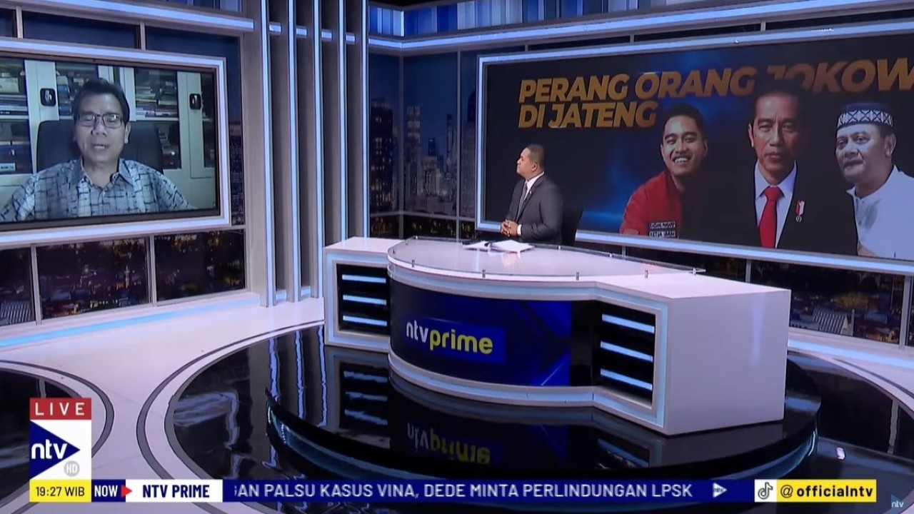 Direktur Eksekutif LSI, Djayadi Hanan saat menjadi narasumber dalam program Dialog NTV Prime di Nusantara TV, Selasa (23/7/2024).