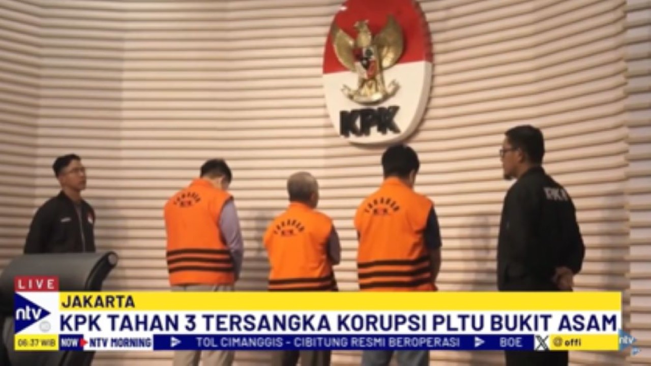 Wakil Ketua KPK Alexander Marwata memberikan keterangan pers terkait penetapan tersangka kasus dugaan korupsi PLTU Bukit Asam/tangkapan layar NTV