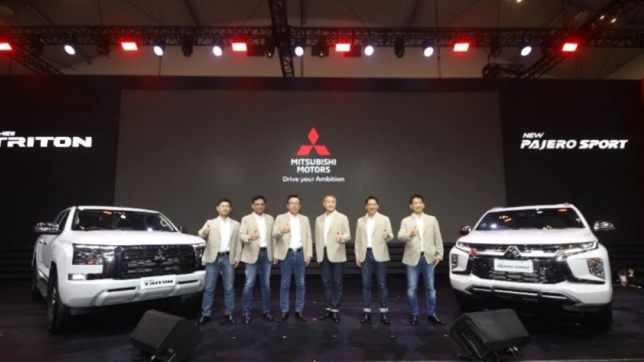 Mitsubishi All New Triton dan Pajero Sport dirilis di GIIAS 2024. (Foto: Adiantoro/NVT)