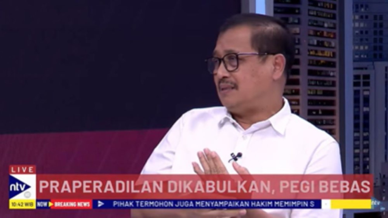 Mantan Wakapolri, Komjen Pol (purn) Oegroseno dalam Dialog NTV Breaking News membahas putusan sidang praperadilan Pegi Setiawan di NusantaraTV/tangkapan layar NTV