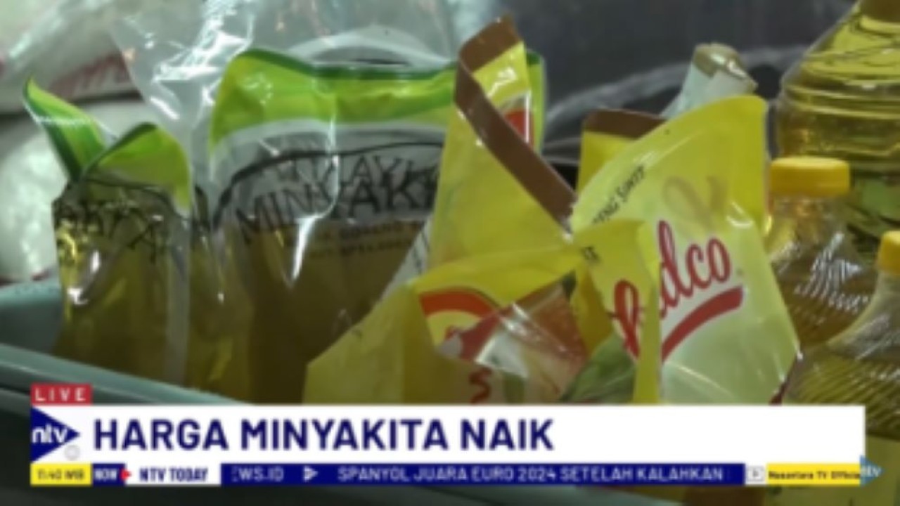 Ilustrasi minyak goreng subsidi MinyakKita/tangkapan layar NTV