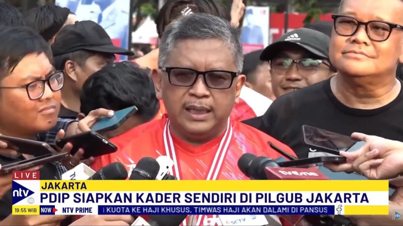 Sekjen PDI Perjuangan, Hasto Kristiyanto menyebut, PDI Perjuangan sudah menyiapkan kader sebagai kandidat calon gubernur Jakarta pada Pilkada 2024.
