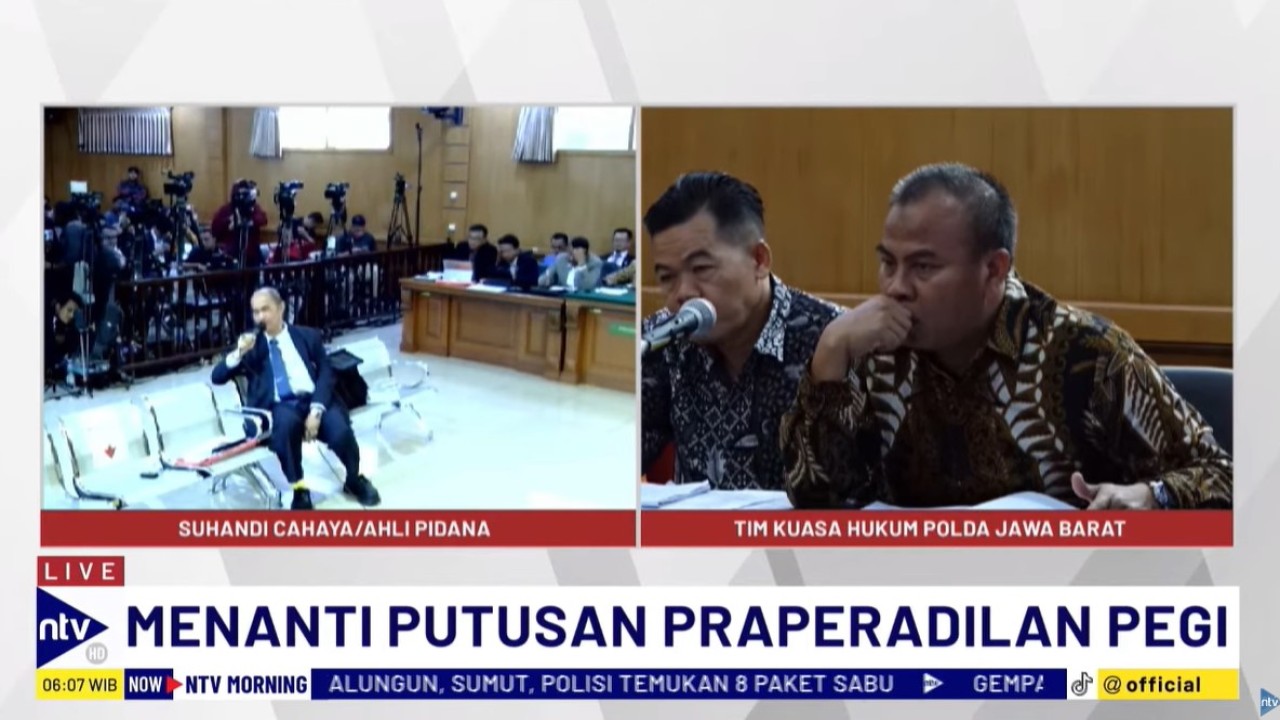 Sidang praperadilan Pegi Setiawan sampai pada pembacaan putusan hakim pada Senin (8/7/2024)