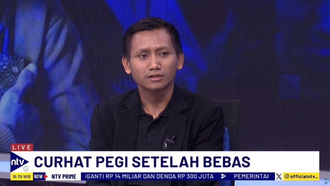 Pegi Setiawan saat menjadi narasumber dalam program dialog NTV Prime di Nusantara TV, Kamis (11/7/2024).