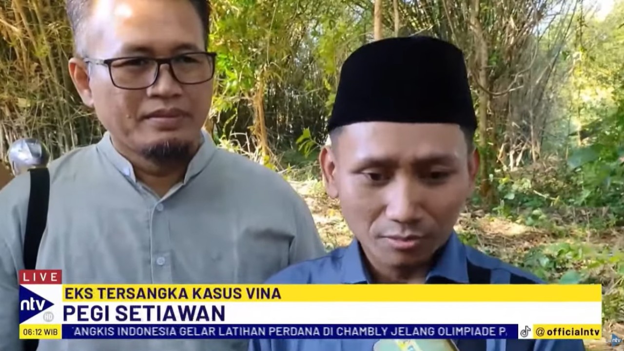 Pegi Setiawan mengaku terharu dengan antusiasme masyarakat dalam menyambut kebebasannya dari tahanan Polda Jawa Barat.