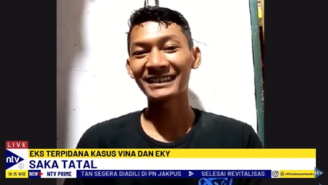 Mantan terpidana kasus Vina, Saka Tatal dalam Dialog NTV Prime di NusantaraTV/tangkapan layar