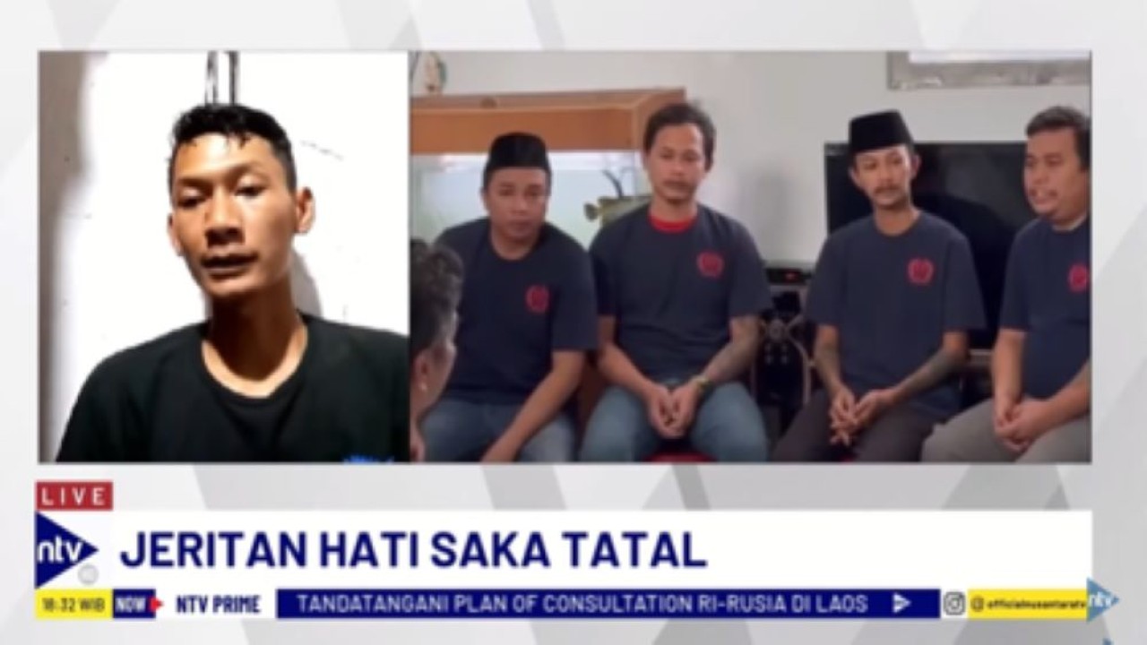 Mantan terpidana kasus Vina,  Saka Tatal dalam Dialog NTV Prime di NusantaraTV/tangkapan layar NTV