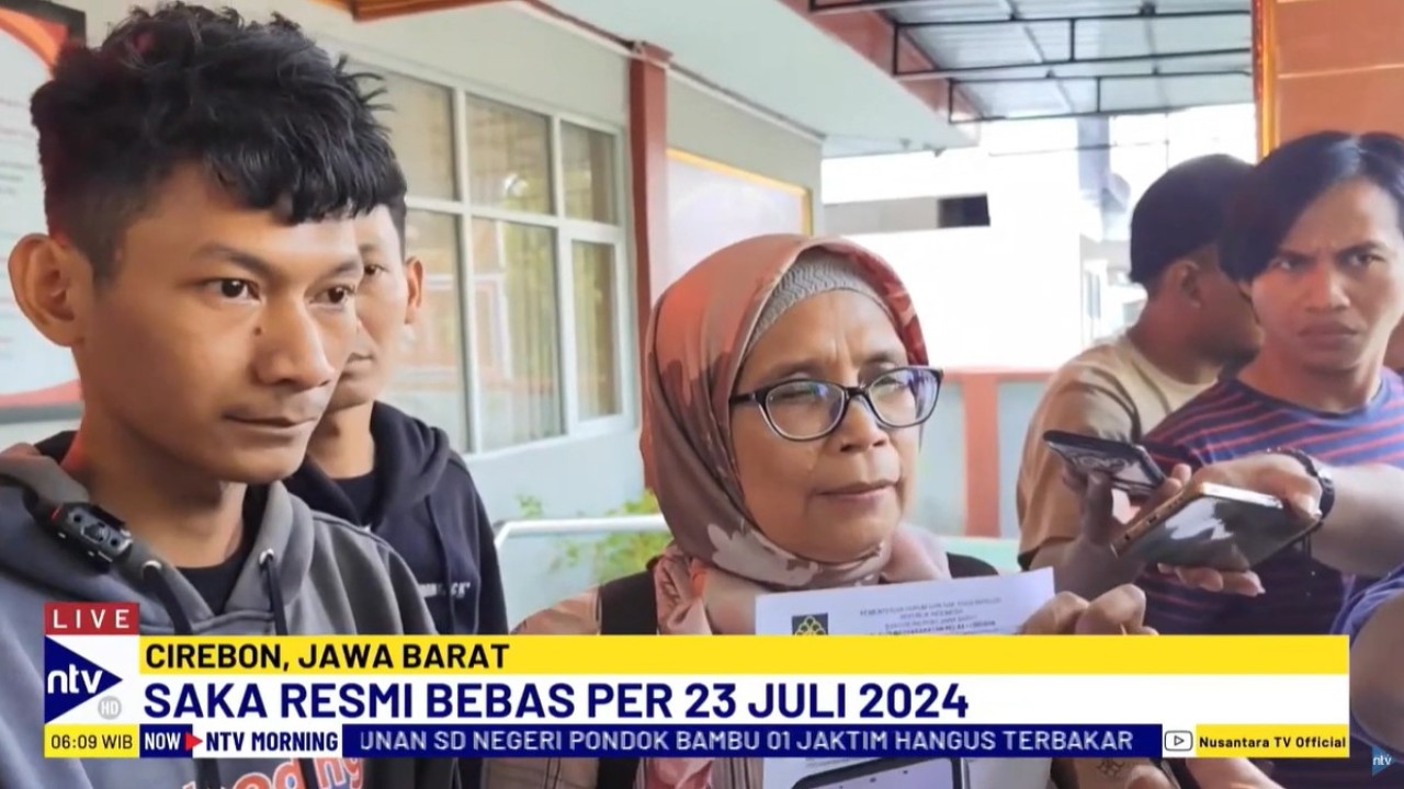 Saka Tatal dinyatakan bebas murni dari Balai Pemasyarakatan kelas I Cirebon, Jawa Barat, mulai 23 Juli 2024.