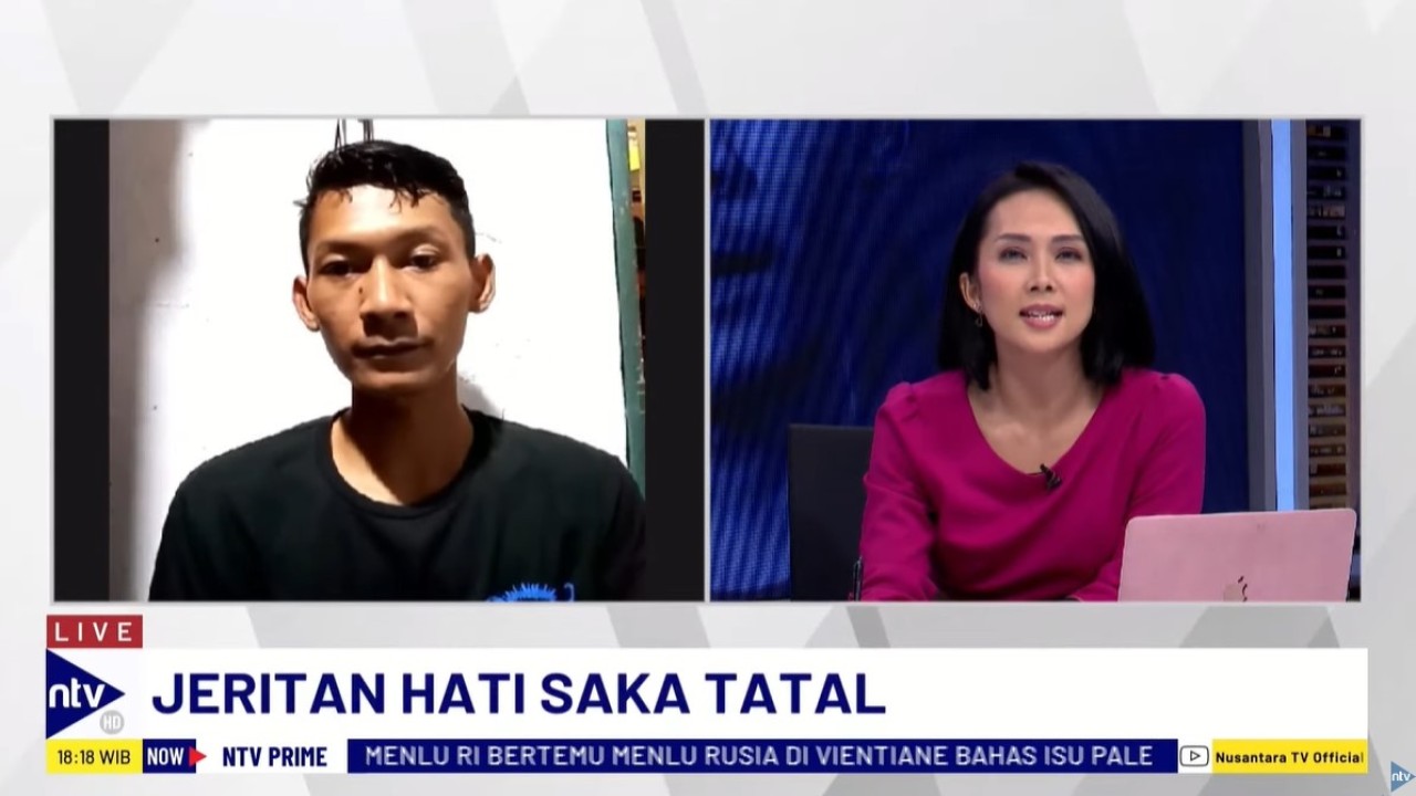 Saka Tatal saat menjadi narasumber program dialog NTV Prime di Nusantara TV,Kamis (25/7/2024).