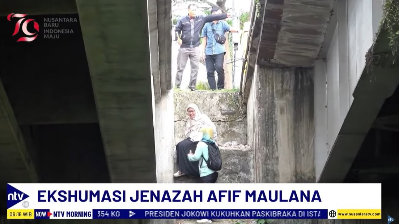 KPAI mendatangi TKP yang menjadi lokasi jasad Afif Maulana ditemukan di bawah Jembatan Kuranji, Kota Padang, Sumatera Barat (Barat).