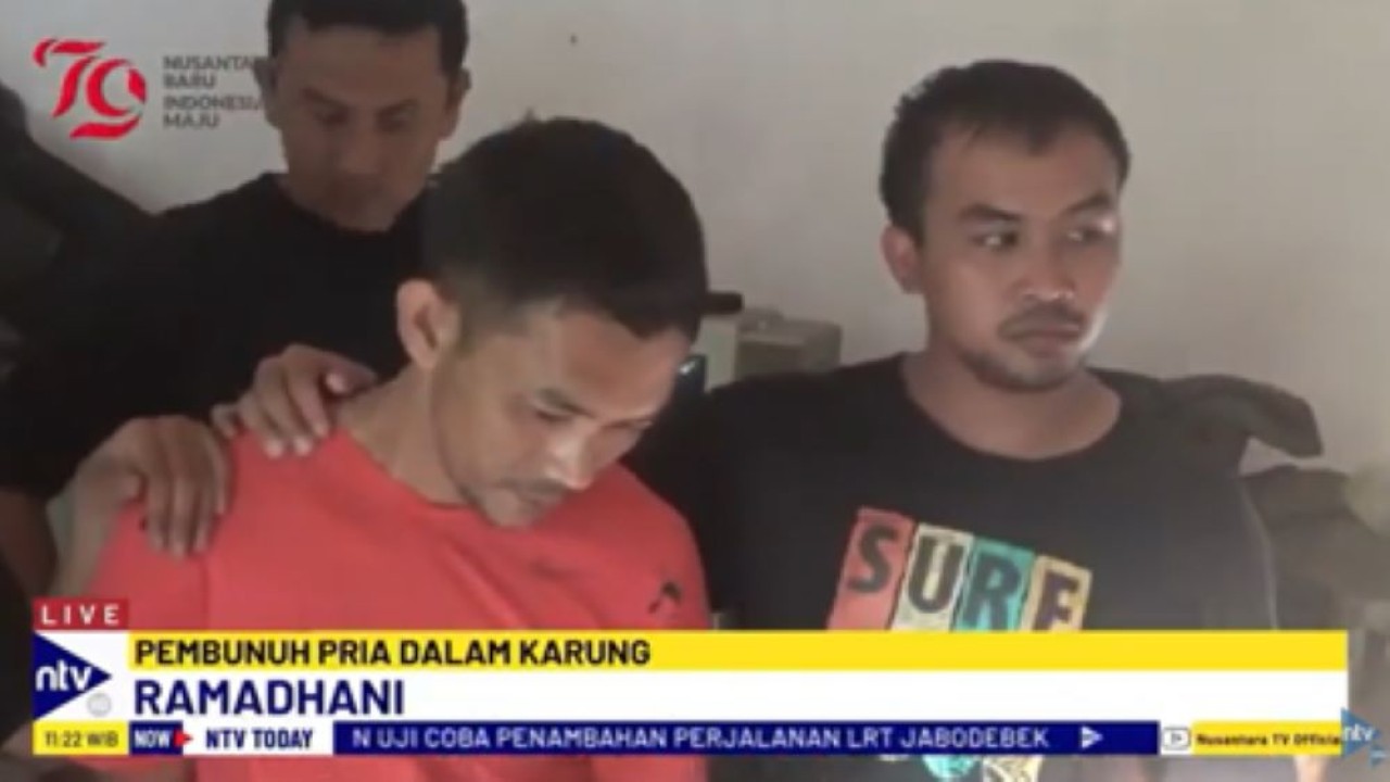 Ramadhani pelaku pembunuhan korban yang jasadnya ditemukan di dalam karung di Jambi ditangkap polisi