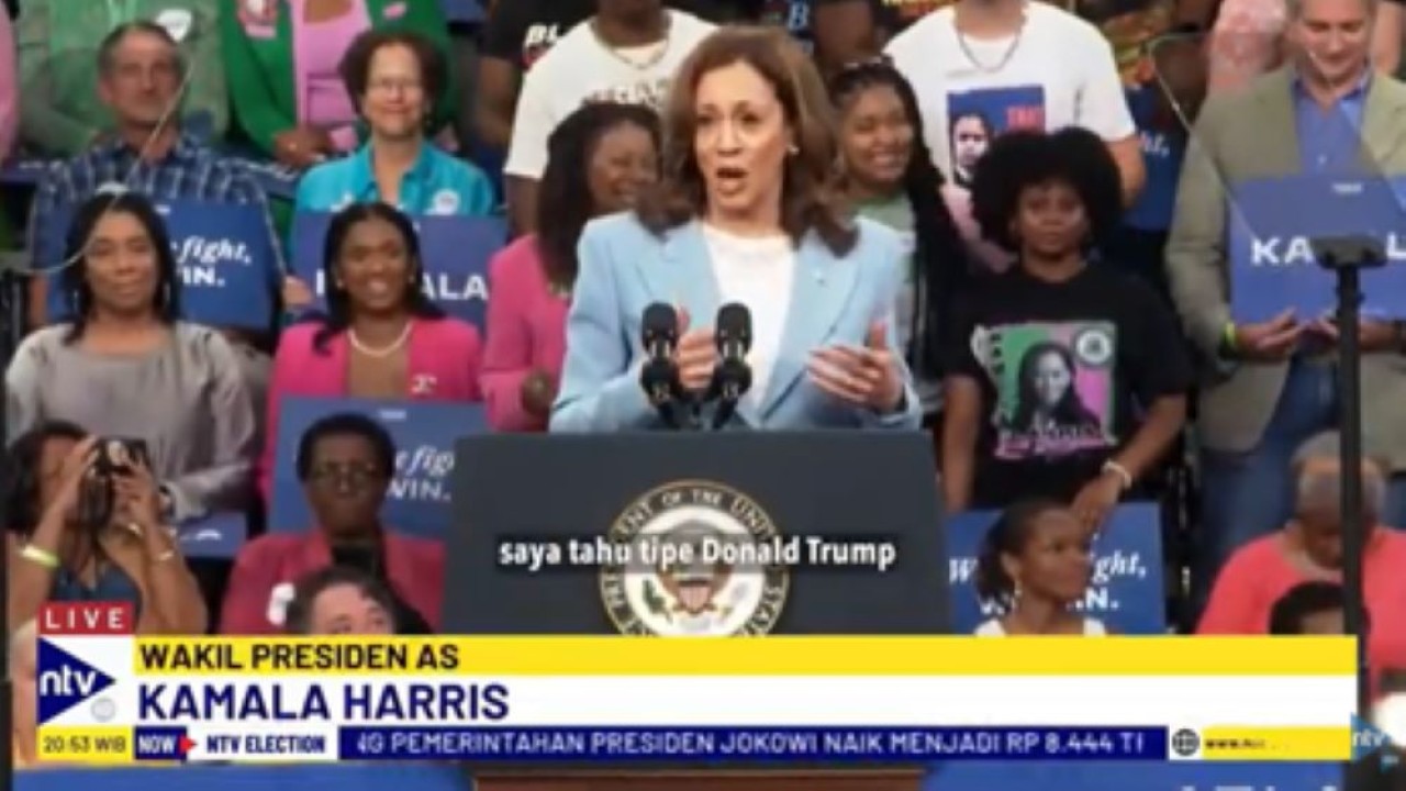 Calon Presiden dari Partai Demokrat, Kamala Harris yang akan bertarung dengan Donald Trump di Pilpres AS 2024