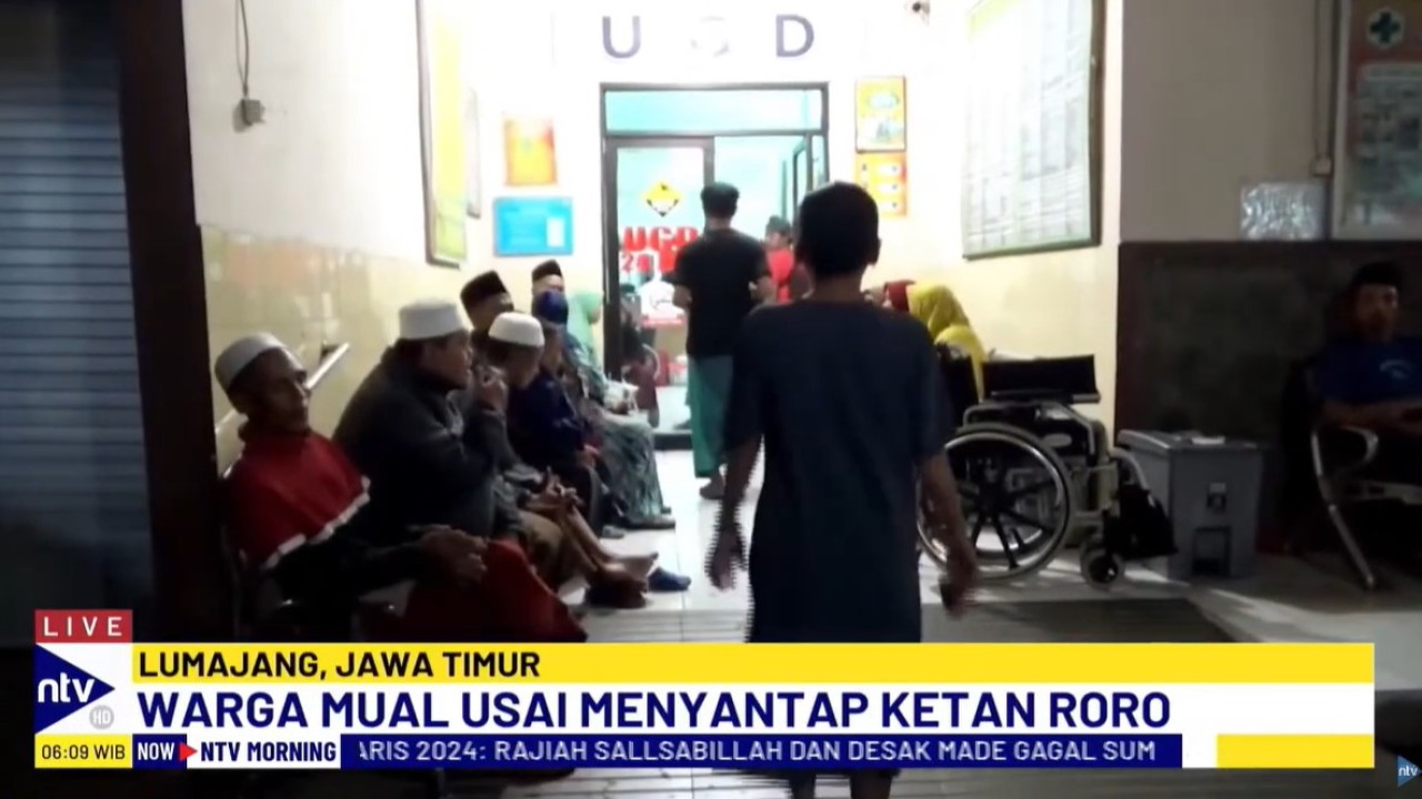 Sebanyak 32 orang di Kabupaten Lumajang, Jawa Timur, mengalami keracunan massal usai mengonsumsi ketan koro di acara pengajian dan sholawatan.