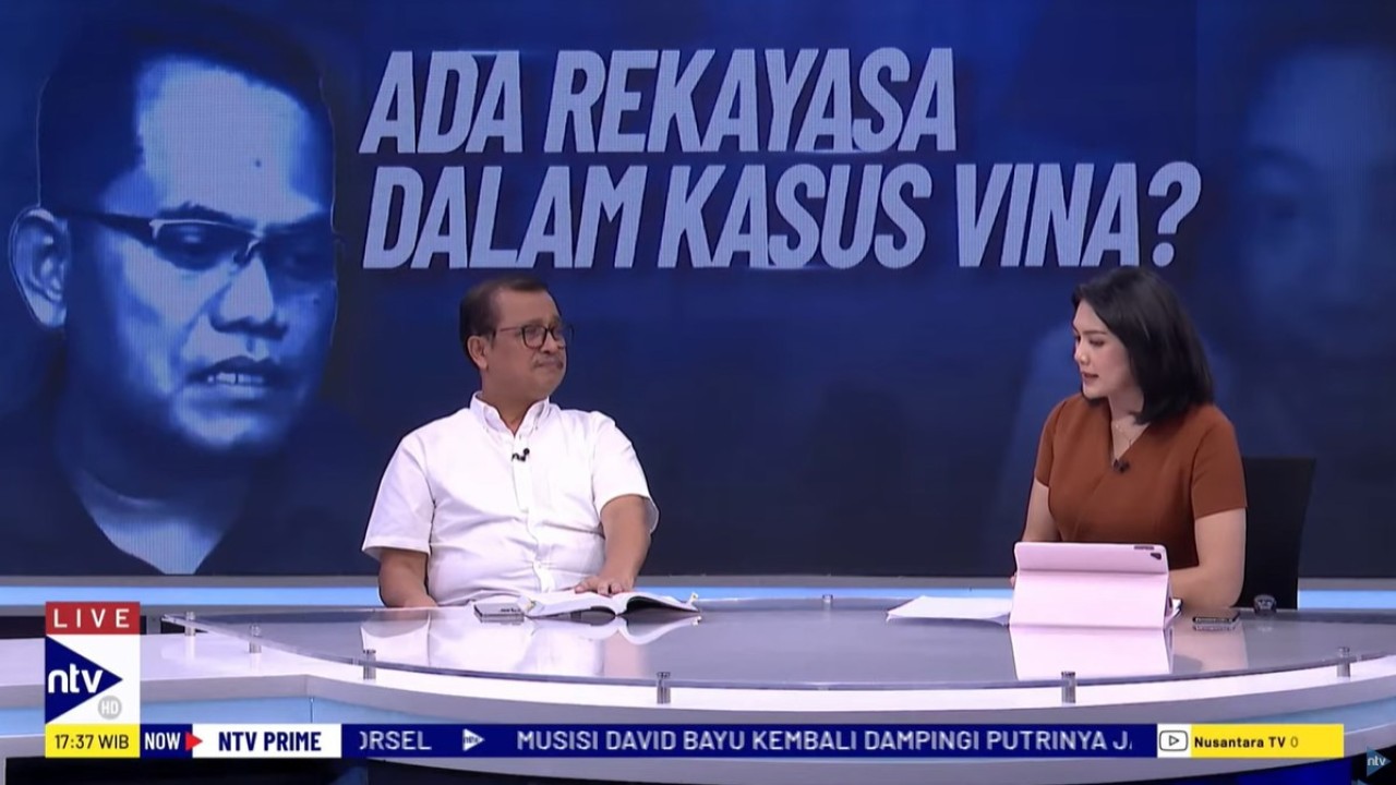 Mantan Wakapolri, Komjen Pol (Purn) Oegroseno saat menjadi narasumber program Dialog NTV Prime di Nusantara TV, Rabu (7/8/2024).