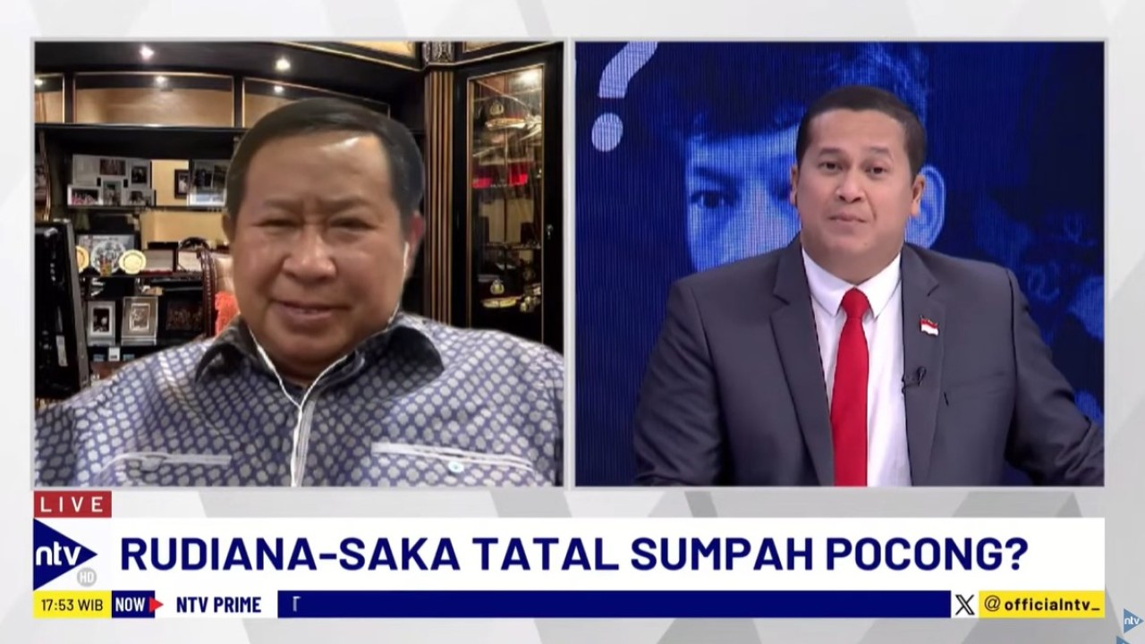 Mantan Kabareskrim Polri Komjen Pol (Purn) Susno Duadji saat menjadi narasumber program dialog NTV Prime di Nusantara TV, Senin (5/8/2024).