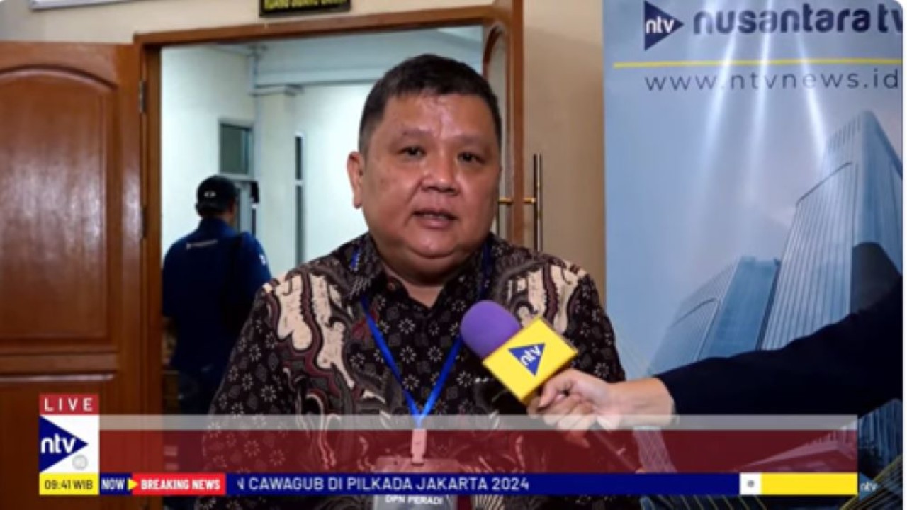 Tim kuasa hukum enam terpidana kasus Vina, Jutek Bongso saat diwawancara jurnalis NusantaraTV/tangkapan layar NTV