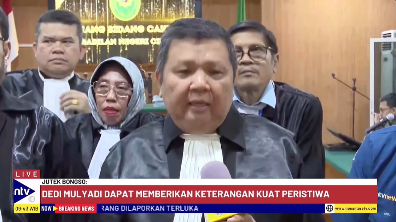 Salah satu anggota tim kuasa hukum enam terpidana kasus Vinaa, Jutek Bongso, menyebutkan pihaknya ingin menggali motif Dedi Mulyadi dalam mengungkap kasus Vina. (Foto: Tangkapan layar NTV)