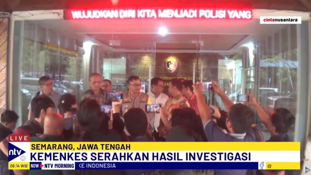 Kemenkes dan Kemendibudristek dan Polda Jateng menggelar rapat koordinasi secara tertutup di Markas Komando Direktorat Reserse Kriminal Umum (Ditreskrimum) Polda Jateng terkait kematian dokter Aulia Risma Lestari.