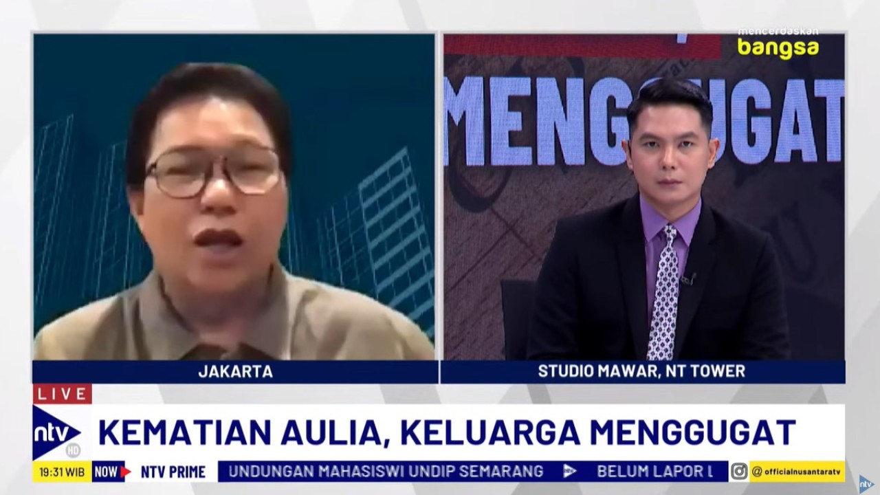 Juru bicara Kementerian Kesehatan, Mohammad Syahril saat menjadi narasumber dalam program Dialog NTV Prime di Nusantara TV, Selasa (10/9/2024).