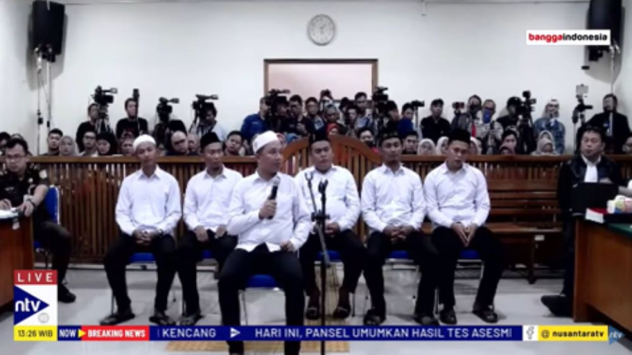 Terpidana kasus Vina, Hadi Saputra memberi kesaksian dalam Sidang PK di Pengadilan Negeri Cirebon/tangkapan layar NTV