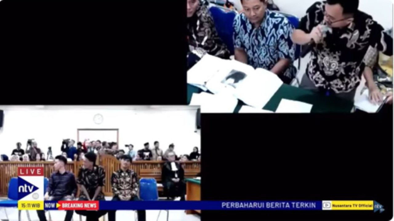 Jaksa Novrianto sampai berdiri menghardik penonton di Sidang PK kasus Vina/tangkapan layar NTV