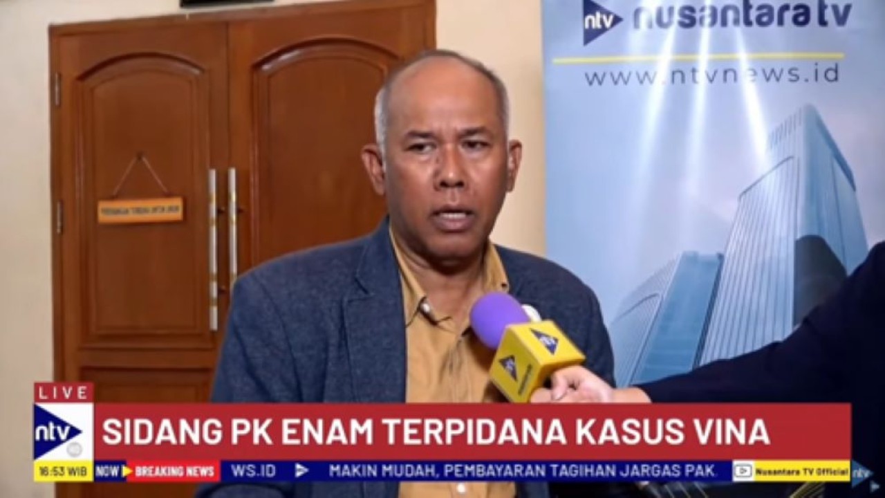 Mantan kuasa hukum terpidana kasus Vina, Jogi Nainggolan/tangkapan layar NTV