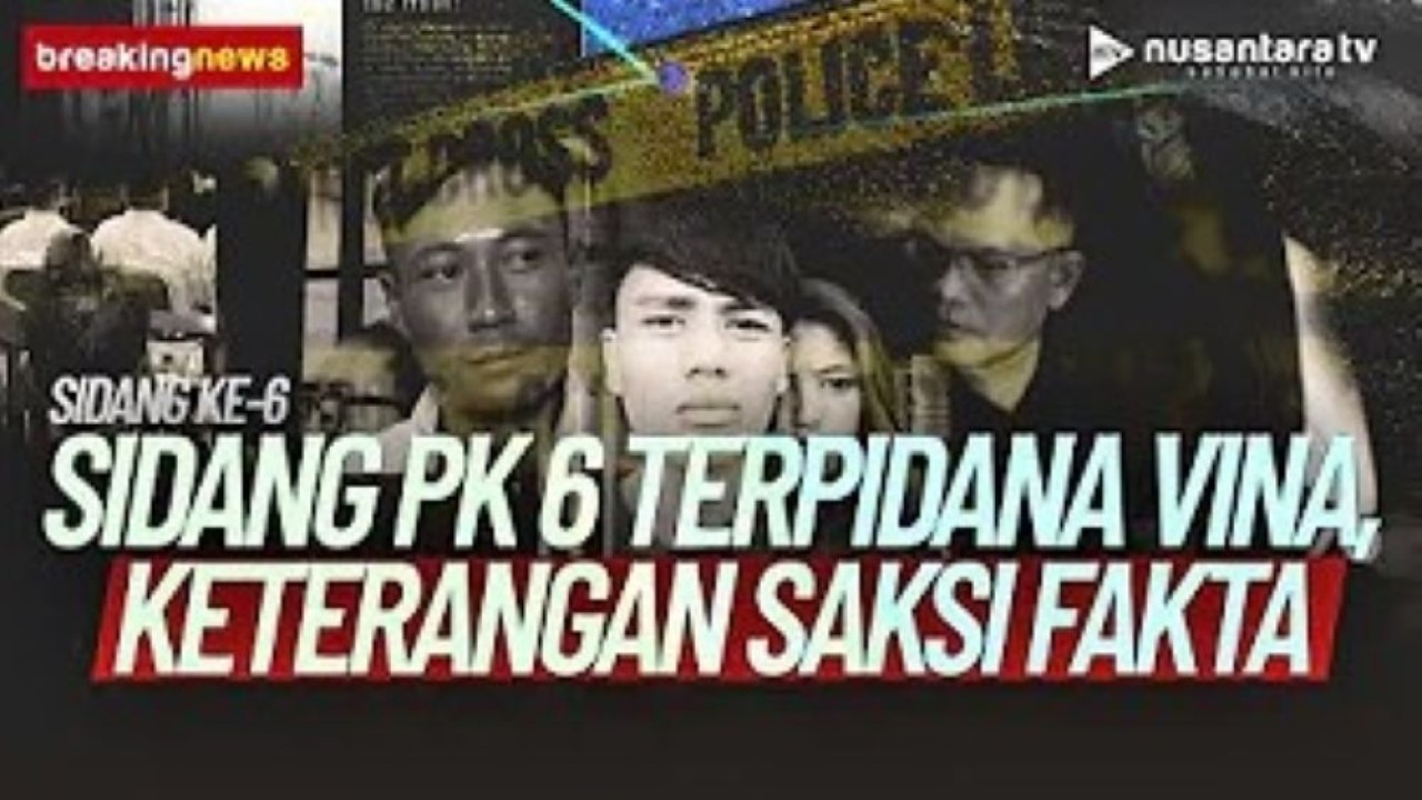 Breaking News sidang PK 6 terpidana kasus Vina di PN Cirebon. (Foto: tangkapan layar NTV)