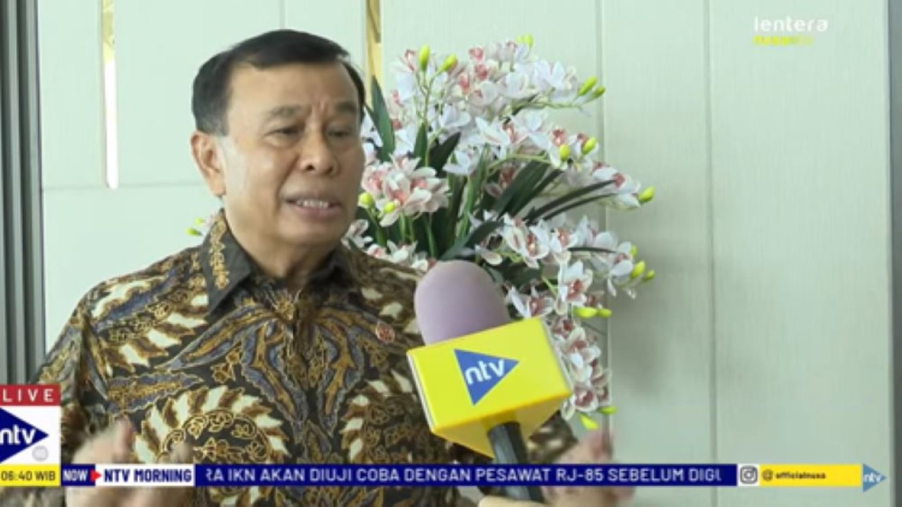 Tim Ahli Wakil Presiden, Nurdin Tampubolon saat menghadiri acara Paritrana Awards 2024/tangkapan layar NTV