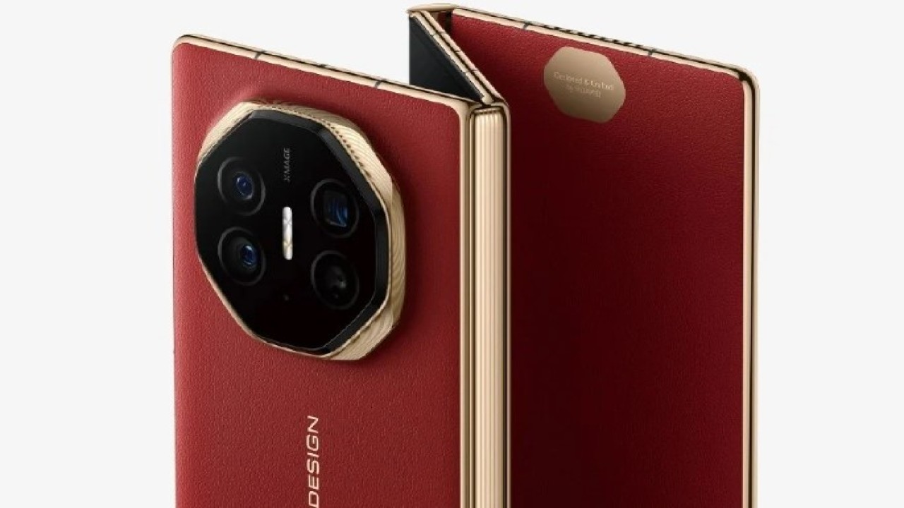 Ponsel lipat tiga Huawei Mate XT Ultimate Design. (Foto: Gizmochina)