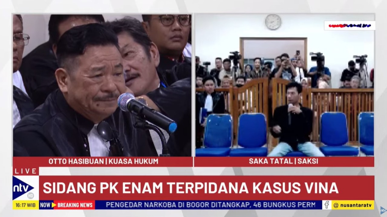 Saka Tatal dihadirkan tim kuasa hukum enam terpidana kasus Vina dan Muhammad Rizky (Eky) dalam lanjutan sidang PK di Pengadilan Negeri (PN) Cirebon, Jawa Barat, pada Kamis (12/9/2024).