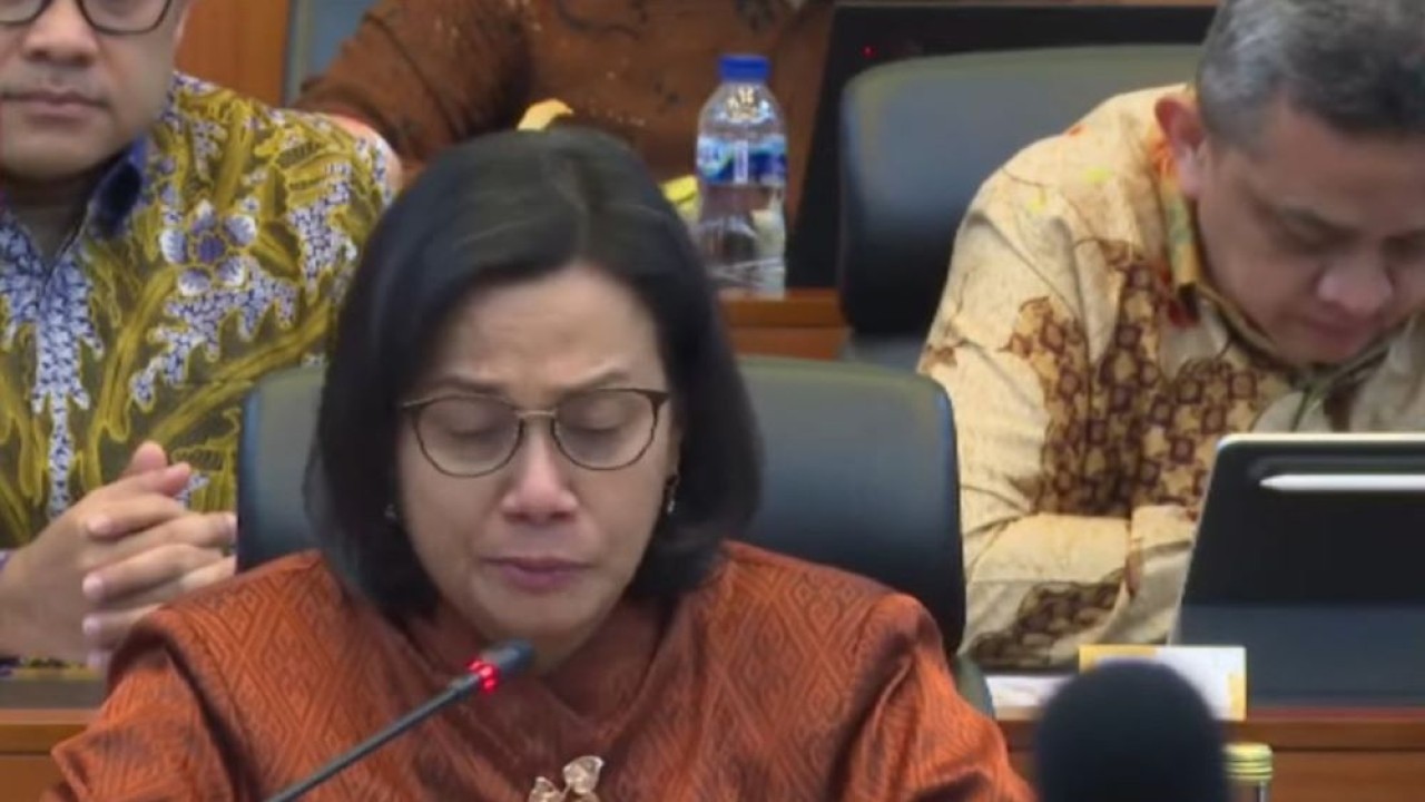 Sri Mulyani menangis saat pamitan dengan Banggar DPR RI/ist