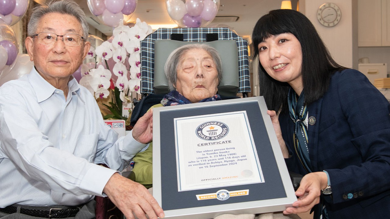 Guinness World Records orang tertua di dunia yang masih hidup, Tomiko Itooka. (Foto: Istimewa/Guinness World Records)