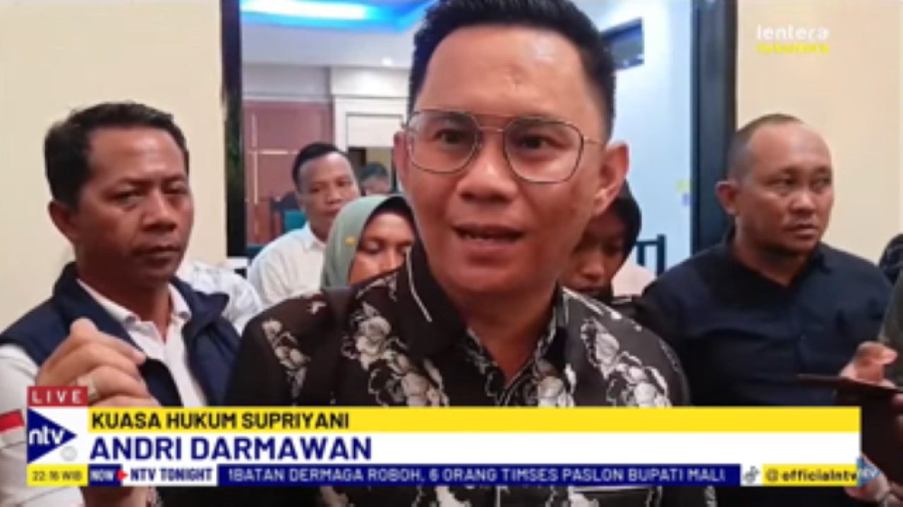 Kuasa hukum guru Supriyani, Andri Darmawan/tangkapan layar NTV