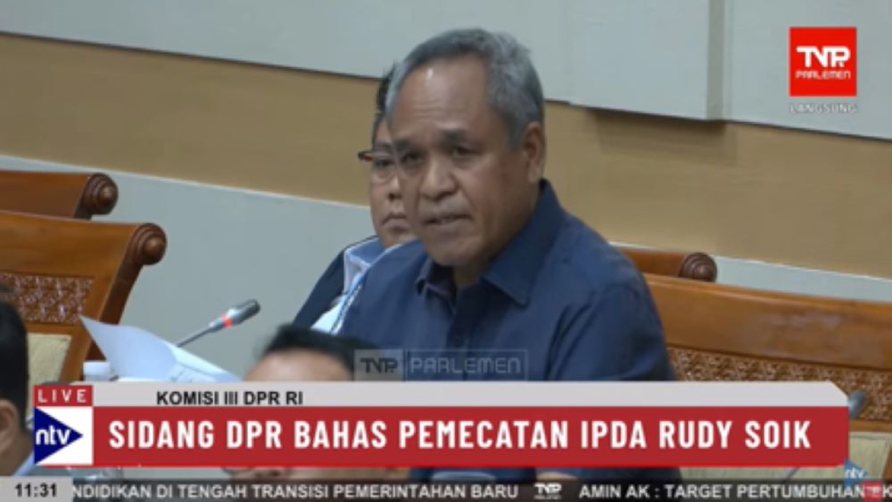 Anggota Komisi III DPR, Benny K Harman/tangkapan layar NTV