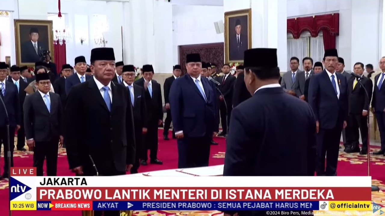 Budi Gunawan resmi dilantik sebagai Menteri Koordinator Bidang Politik dan Keamanan (Menko Polkam).